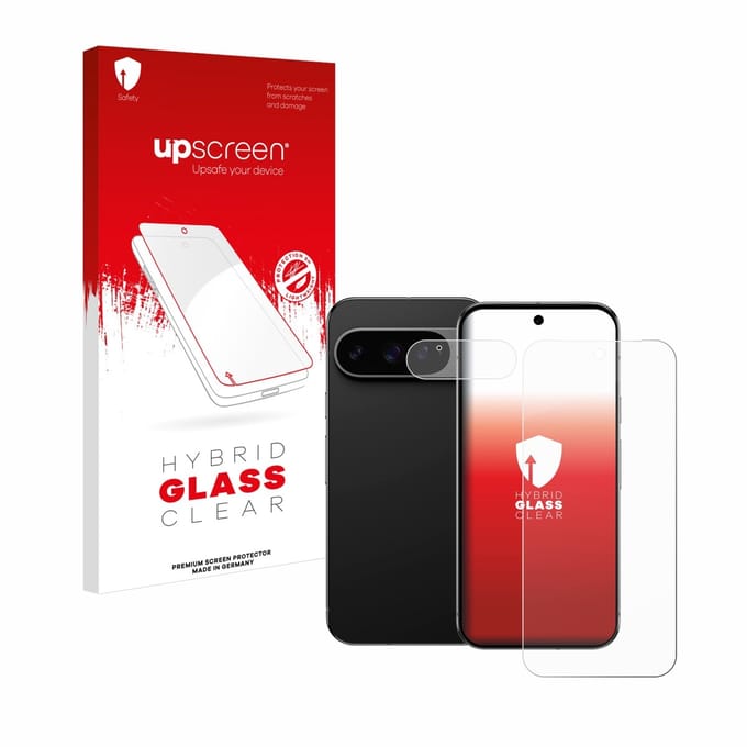 upscreen - Screenprotector voor Google Pixel 9 Pro XL (Voor+Camera) - Folie Beschermfolie Beschermglas transparant