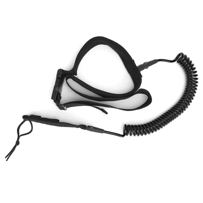 Surfplank Leash TPU Heliciform Comfortabel Hoogelastisch Surfen Veiligheid Tractietouw(Zwart )