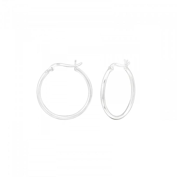 Bijoutheek Plain hoop Oorringen zilver (10mm)