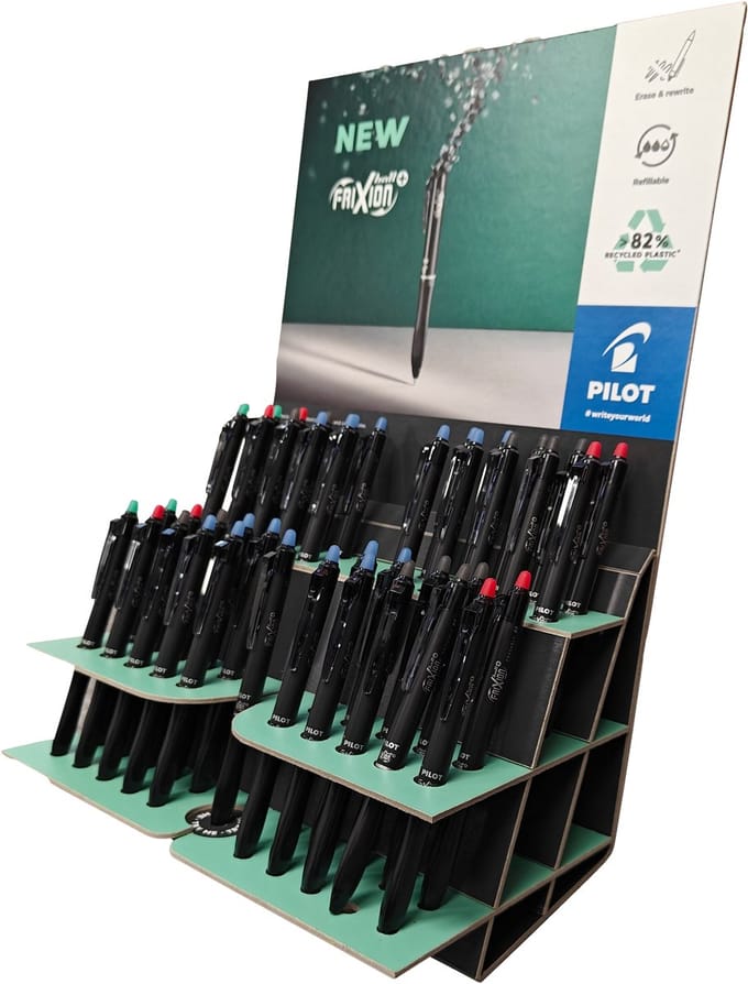 Rollerpen PILOT friXion Ball Plus medium assorti 1 tester | 40 stuks