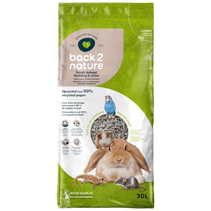 30 L Back-2-Nature Small Bodembedekking voor Knaagdier- en Konijnenkooien