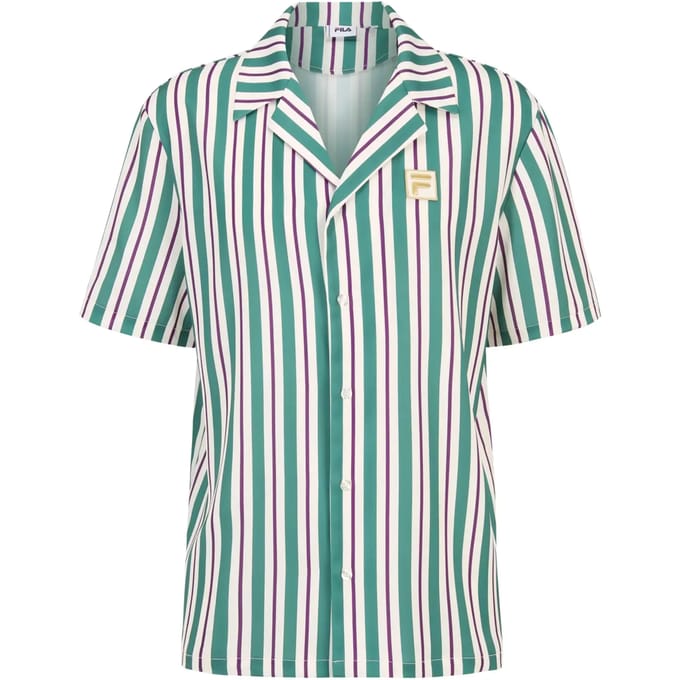 Oversized satijnen polo Fila Lastro Striped