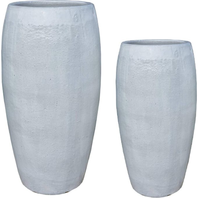 PTMD - Pot Rae - Wit - 44x44x90cm - Set van 2
