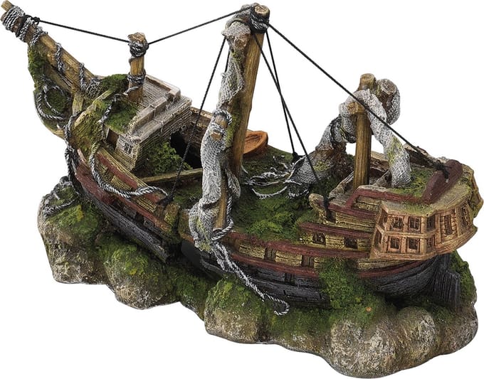 Aqua Della Zeilschip - Aquariumornament - 30 x 12 x 17,5 cm