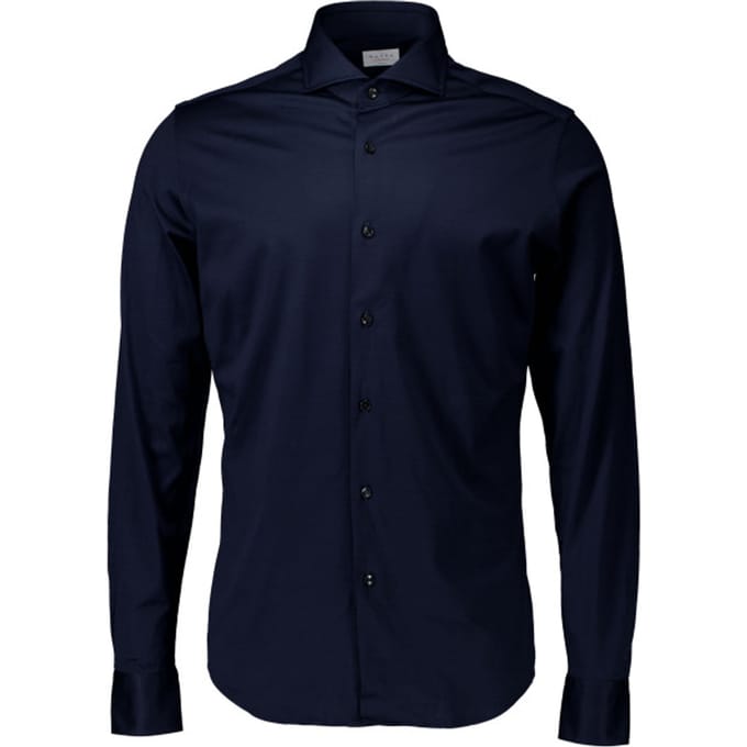 Xacus  Lange Mouw Overhemden Donkerblauw J520ml/11462
