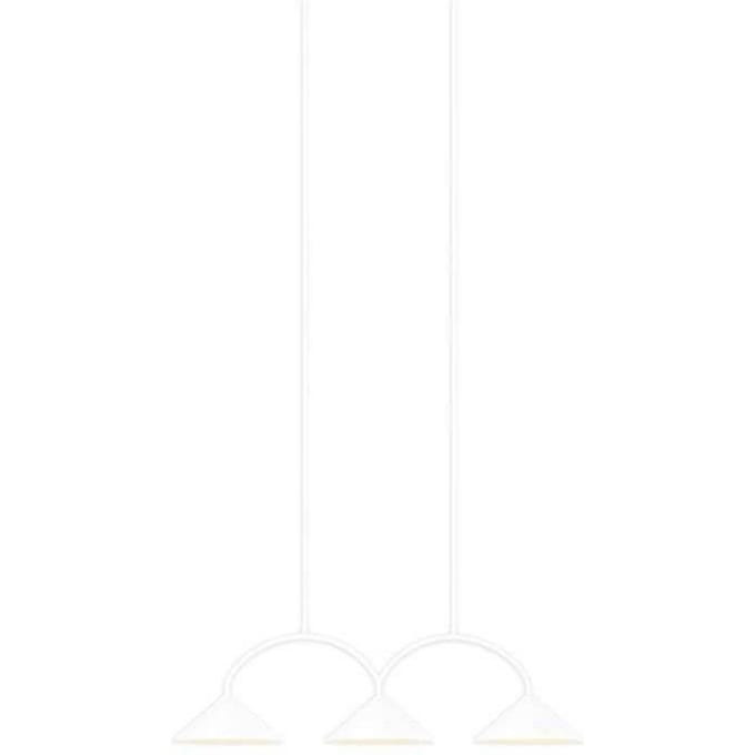 Globen Lighting hanglamp CURVE 3, wit, 3-lamps, 95 cm