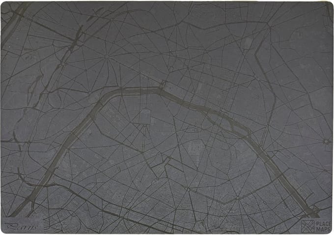 Place Maps Placemat Stadskaart Gent - Kunstleer - Mosgroen - 1 Stuk