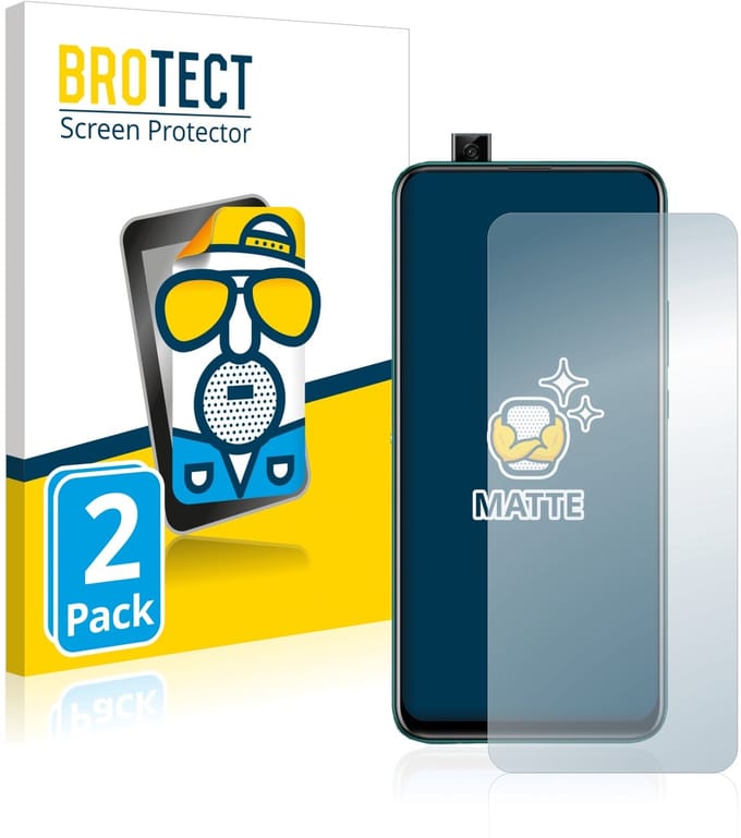 BROTECT - Screenprotector voor Huawei P smart Z - Folie Beschermfolie matte 2 Stuks