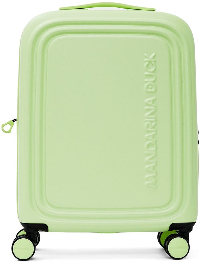 MANDARINA DUCK trolley Logoduck + Expandable Cabin Trolley Matcha Lichtgroen 55cm