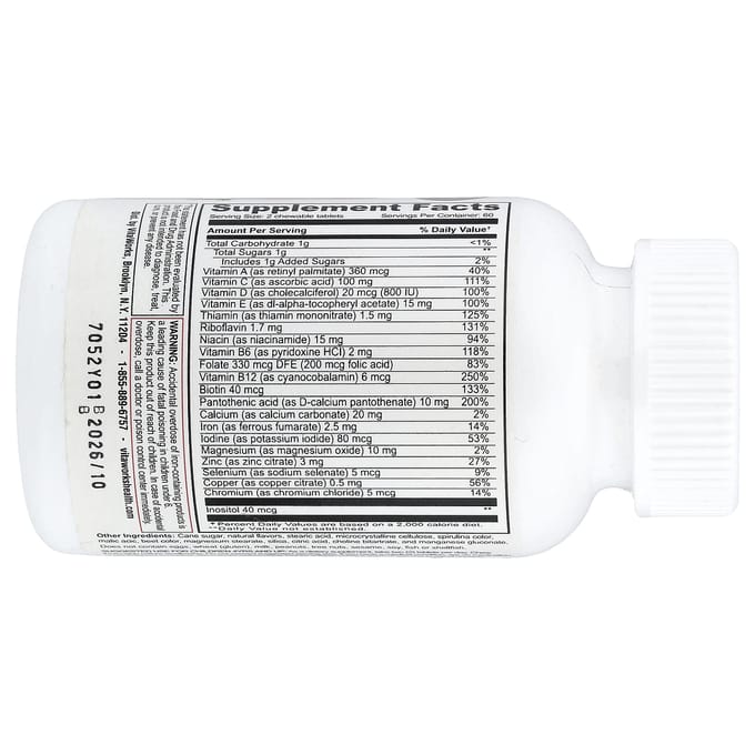 Kindermultivitamine met IJzer, Gemengd Fruit, Kauwbaar 120 Tabletten