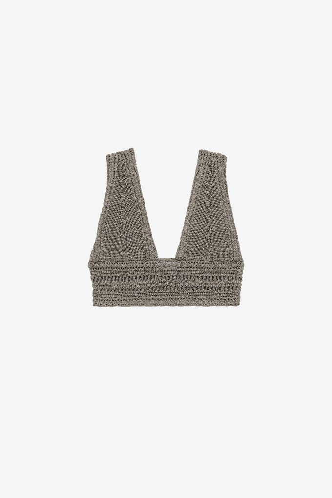 IRO Paris Wolfie Pullover Metallic Grey Größe: S | BHs Outlet | Damen | Grau