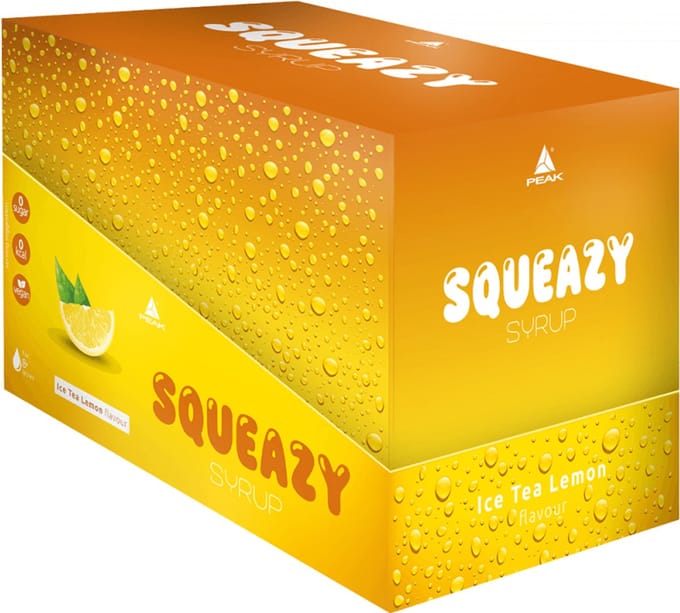 Peak Squeazy Syrup (10x65ml) Ice Tea Lemon - Functionele voeding - Smaakstoffen/zoetstoffen