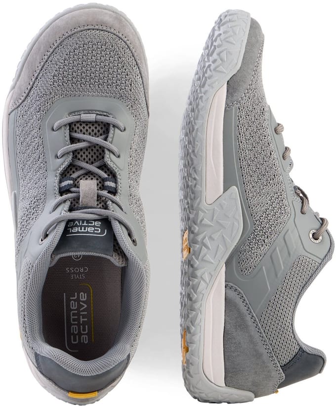 camel active Lage sneaker met flexibele zachte zool - Maat menswear-40 - Grijs