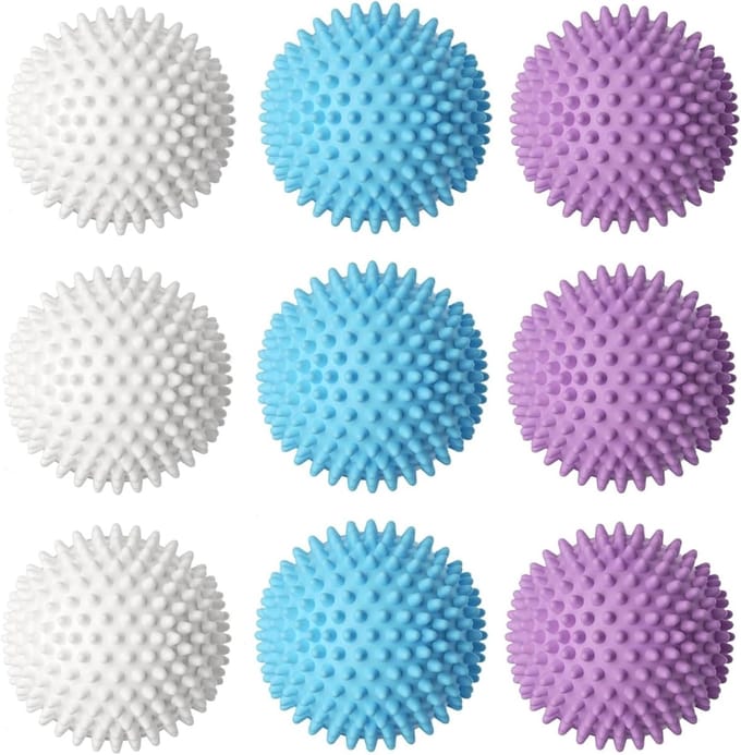 Famanu 9 stuks wasballen, herbruikbare wasbal voor wasmachine en droger