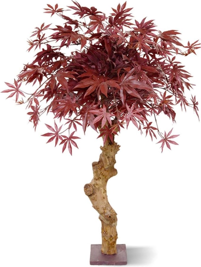 Acer Bonsai kunstboom op stam 85cm - burgundy