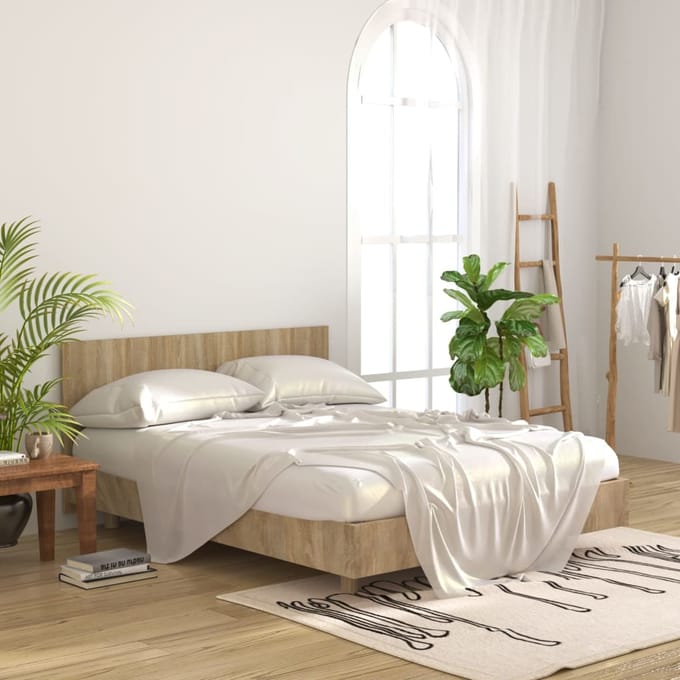 vidaXL - Hoofdbord - 160x1,5x80 - cm - bewerkt - hout - sonoma - eikenkleurig
