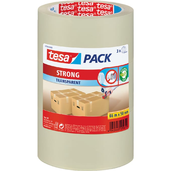 tesa 57799-00000-02 Plakband tesapack Transparant (l x b) 66 m x 50 mm 1 stuk(s)