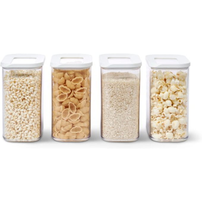 Mepal Modula set bewaardozen - 4x 1500 ml - Voorraaddoos - Wit