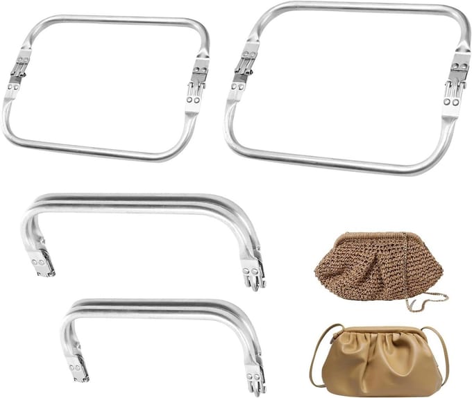 Aluminium Portemonnee Frame Set voor DIY Tas, Metalen Haaksluitingen, Handgemaakte Tasaccessoires, Rectangular en U-Vormig