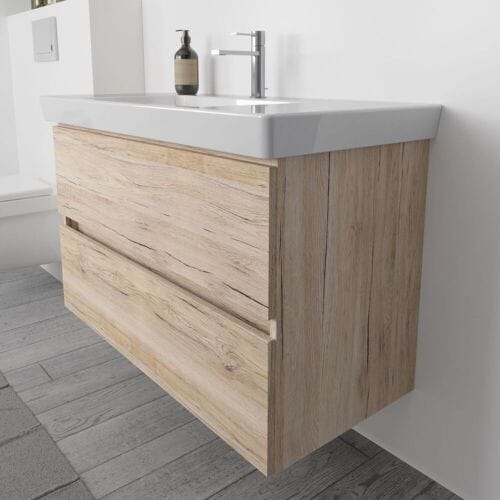 Megabad Profi Collection Vanity unit 2 drawers with soft closing, 95 x 57,2 x 44 cm HMW10056003SEIB2100