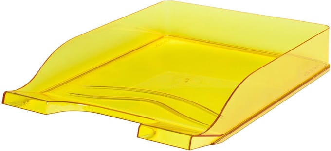 Bantex Documentenbak Transparant Geel - A4