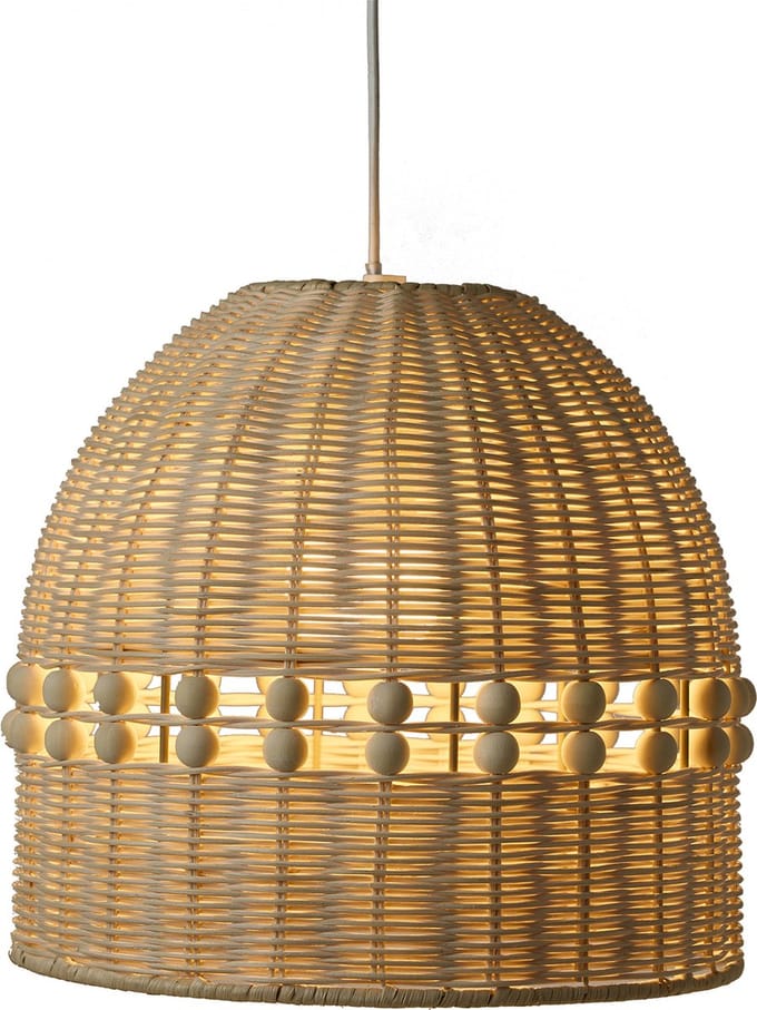 Vertbaudet Rotan lampenkap met houten ballen