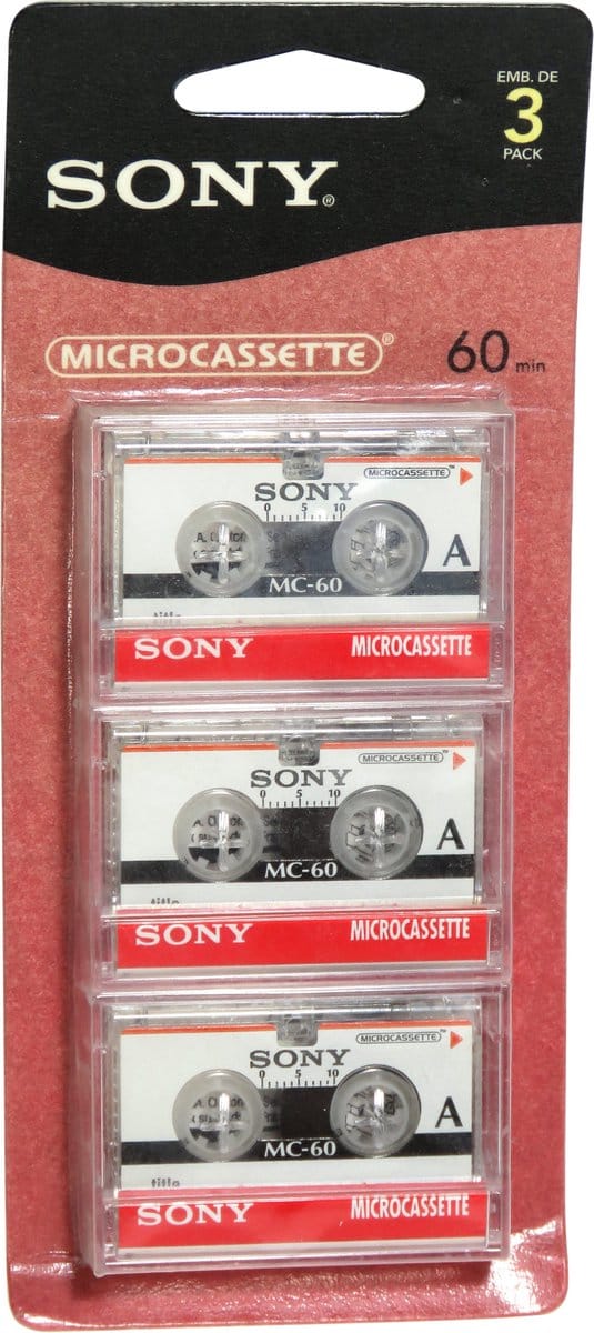 Sony Micro cassette 3MC60 3-pack