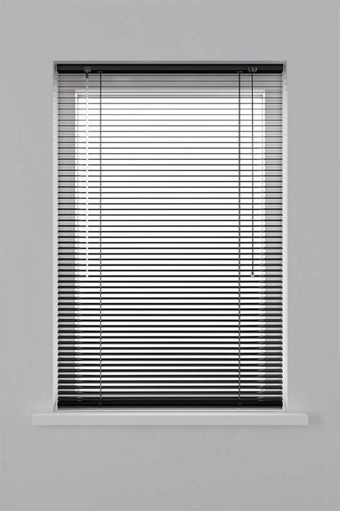 Decosol Jaloezie Horizontaal Aluminium Zwart 25mm 100x180cm