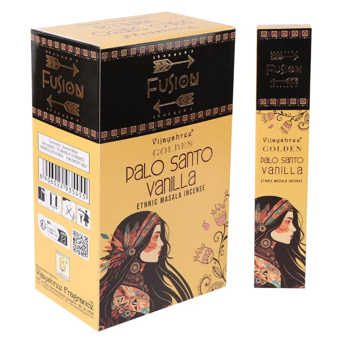 Gouden Palo Santo en Vanille Wierookstaafjes