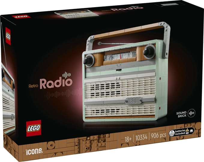 LEGO Icons Retro draagbare radio - 10334