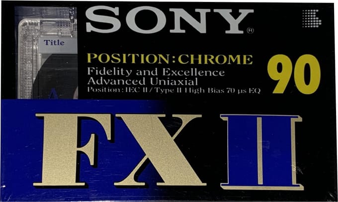 Sony casetteband Position Chrome 90min (2x45min) FXII IEC2 type2