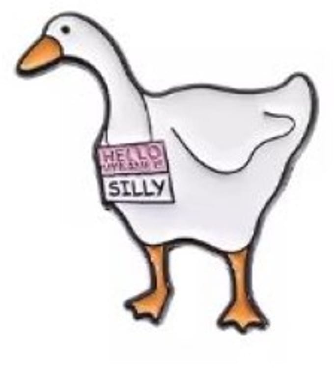 Pin Broche - enamel pin - kledingspeld - Silly gans