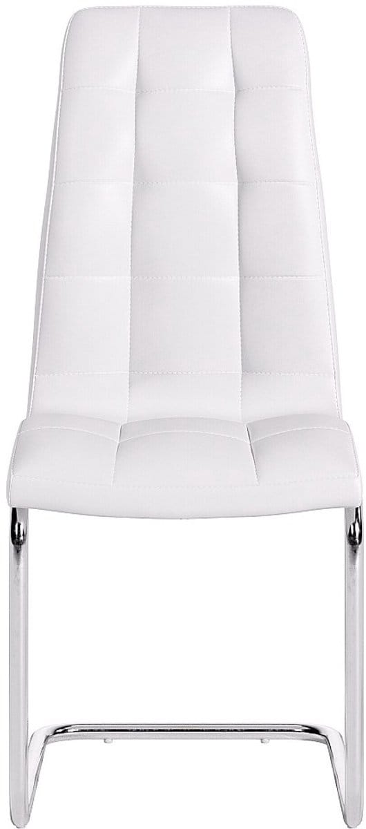 Vente-unique Set van 2 stoelen NADYA - Kunstleer - Wit