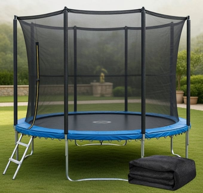 Universeel Trampoline Veiligheidsnet Ø 1,5–4,3 - Ø 1,5–4,3 meter Rond Rits - Medahomestore