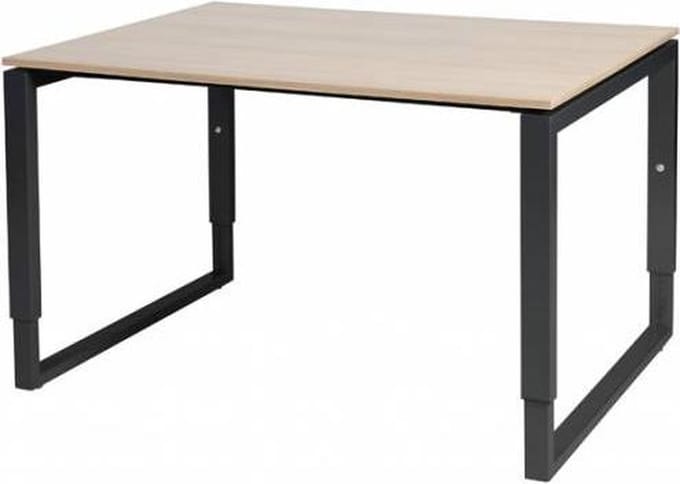 Verstelbaar Bureau - Plus 120x90 Havana Kersen - zwart frame