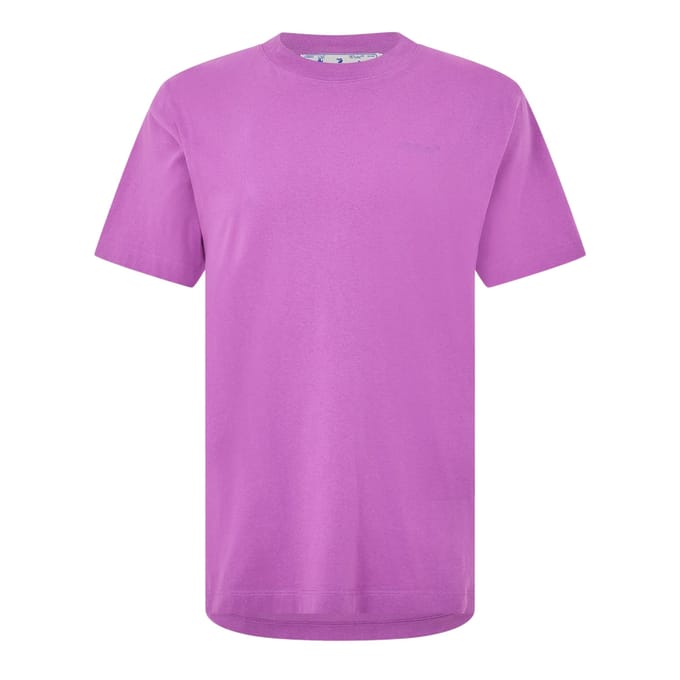 Off White Heren Grafisch T-Shirt (Orchidee)