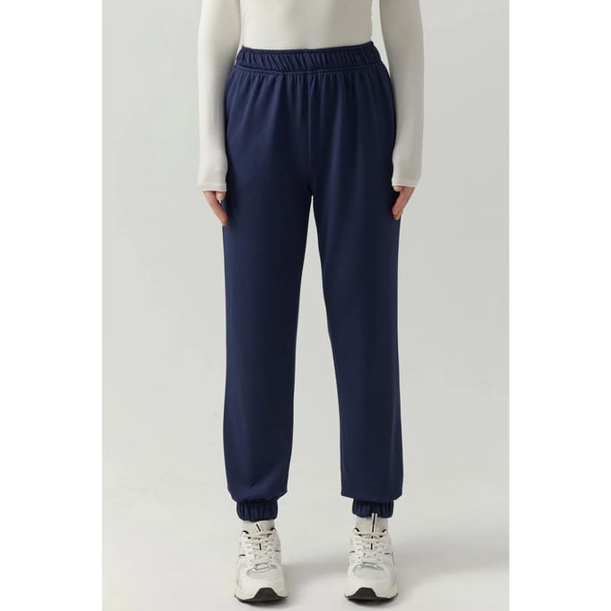 Elastische taille modal touch jogger broek