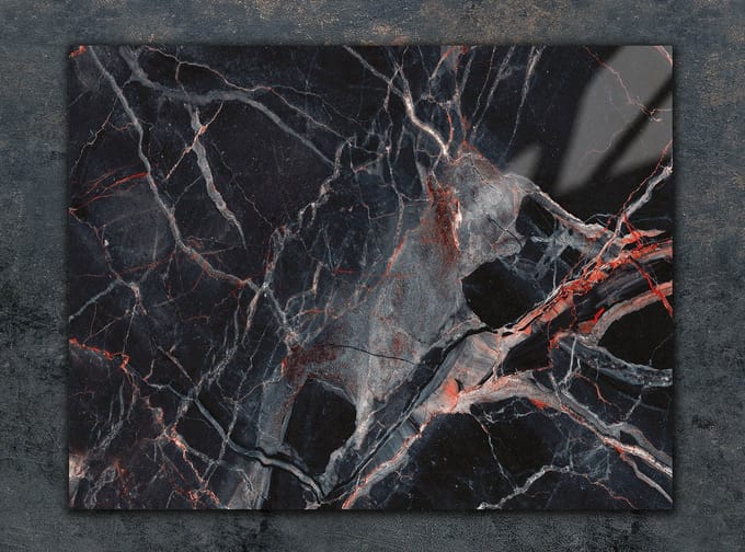 TMK ArtDeko - Snijplank van gehard glas - 30x22 cm - Antislip - Hittebestendig