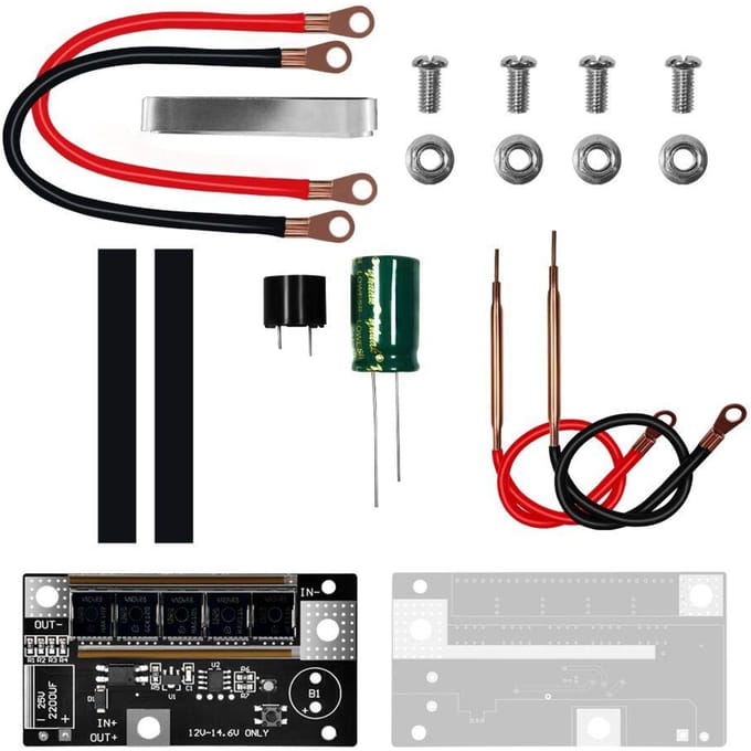 Mini tableau de commande de machine à souder par points ? control board and complete accessory set multicolore