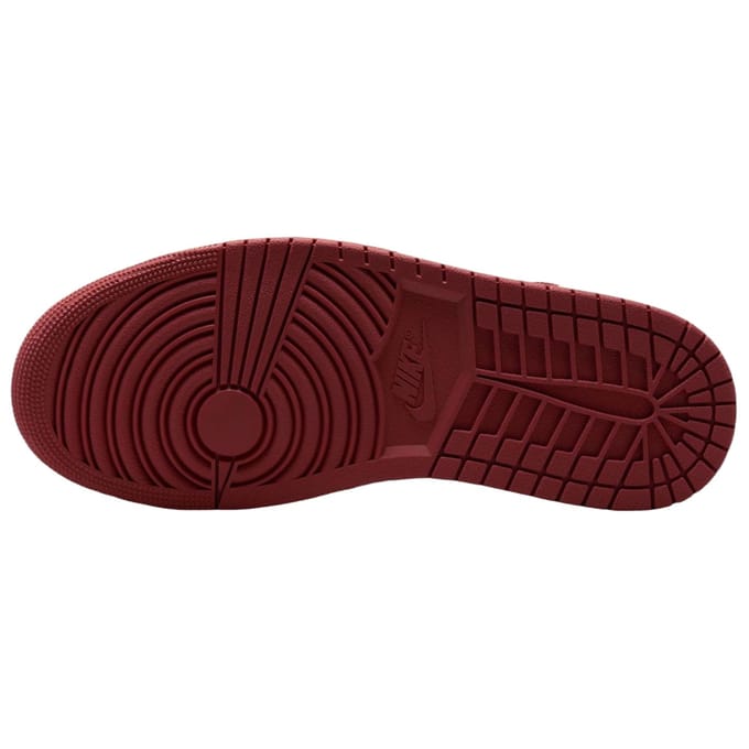Jordan Aj1 Mid Sneakers Heren - Wit - Maat 44 - Leer, Synthetisch