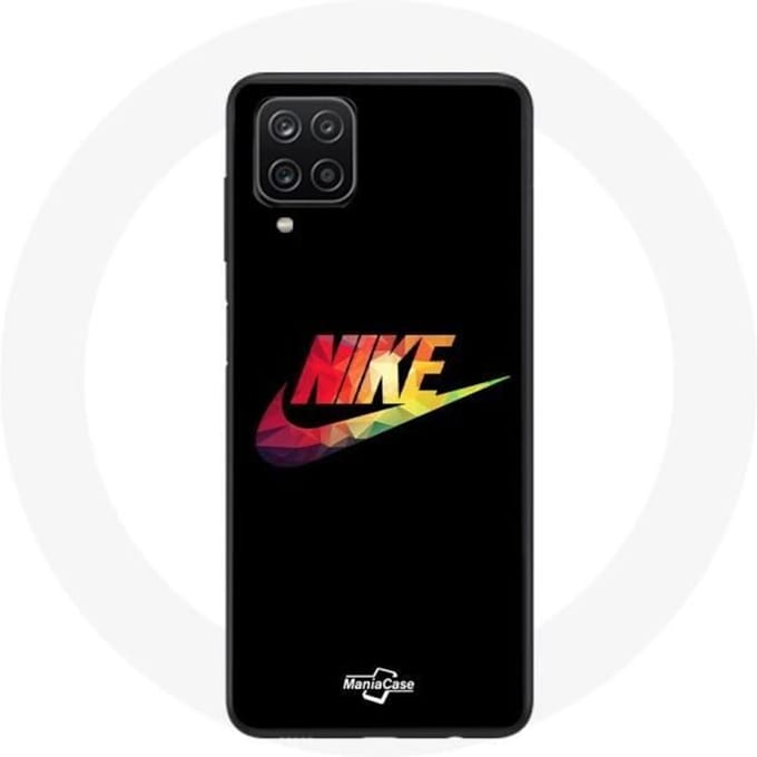 Coque - Maniacase - Galaxy A12 - Nike Logo - Souple - Noir noir