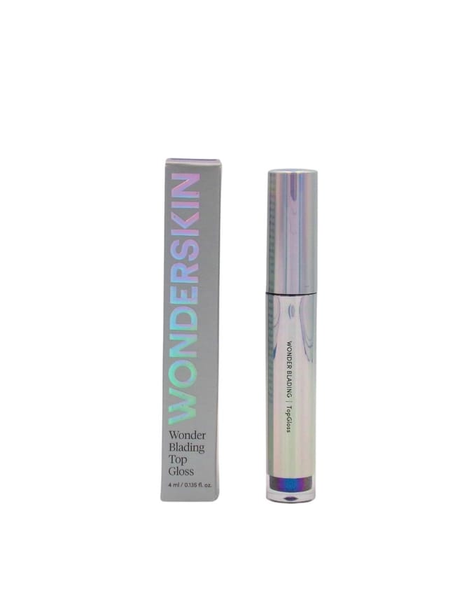 Wonderskin Blading Top Gloss Blue Glitter 4 ml
