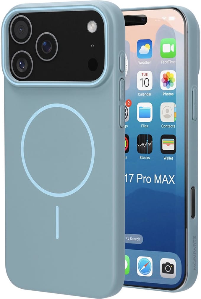 Mobiparts Slim Line Case geschikt voor Apple iPhone 17 Pro Max - MagSafe Sage - Groen