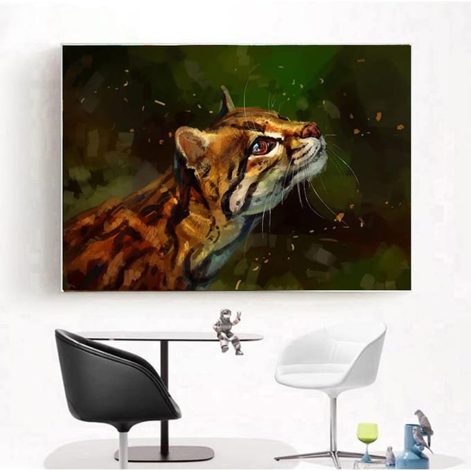 Broderie Diamant Forage Complet 5D Animal DIY Peinture Diamant Décoration de Maison Full Square 20X30CM brown
