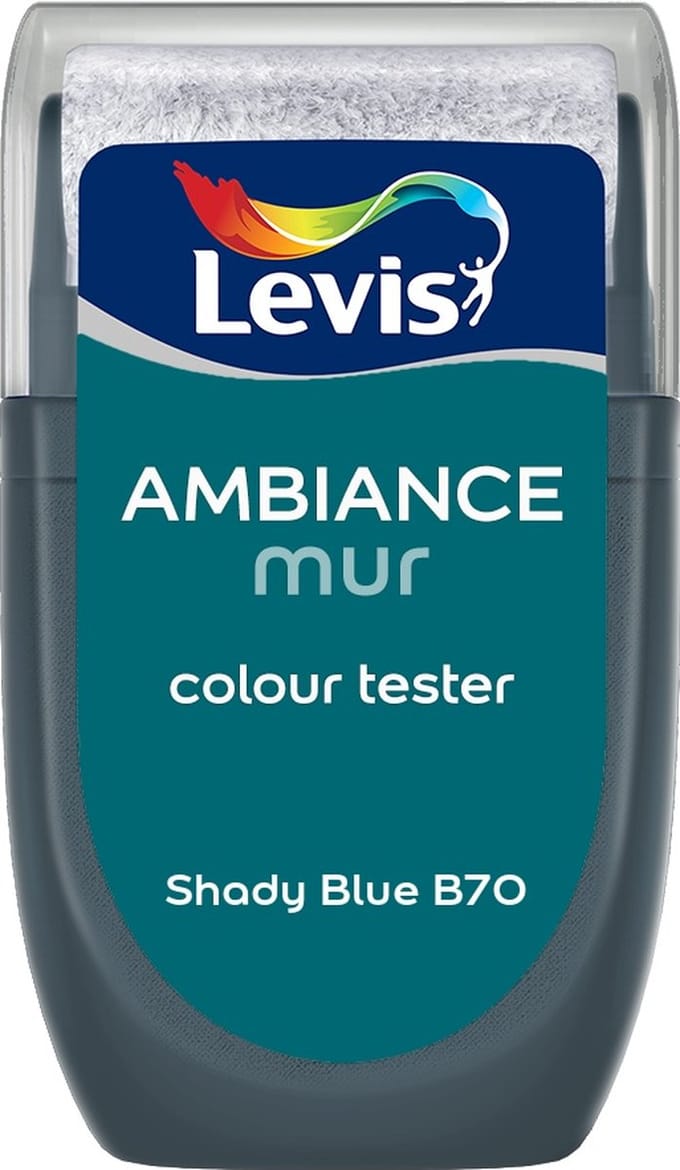 Levis - Muurverf Kleurtester Mat Mix - Shady Blue B70 - Mengverf - 30 Ml