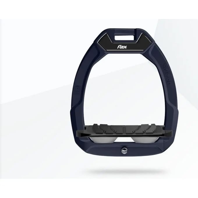 Veiligheidsstijgbeugels Paardrijden Ingeleid Grip Rood/Zwart/Grijs Flex-On Safe-On
