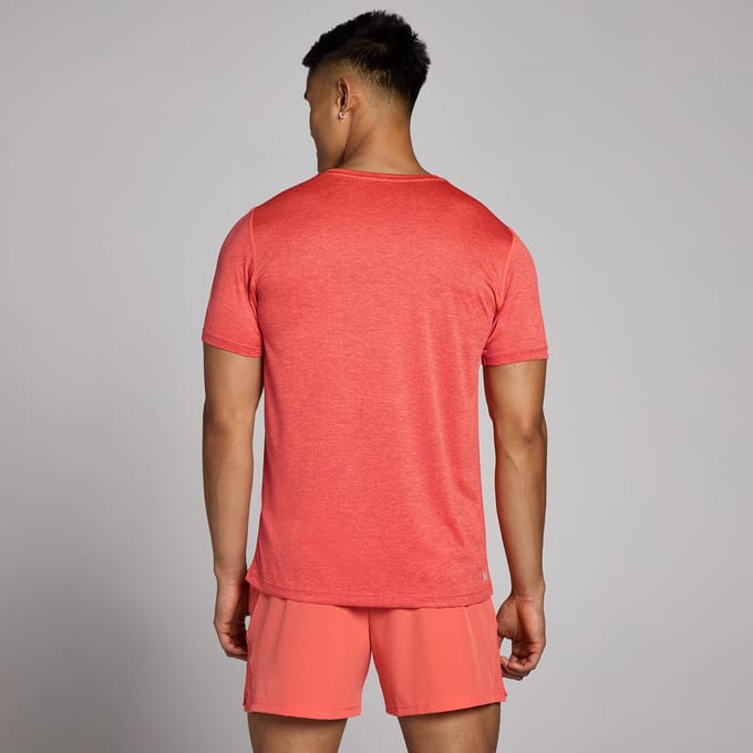 MP Tempo gemêleerd T-shirt voor heren - Koraalrood - S