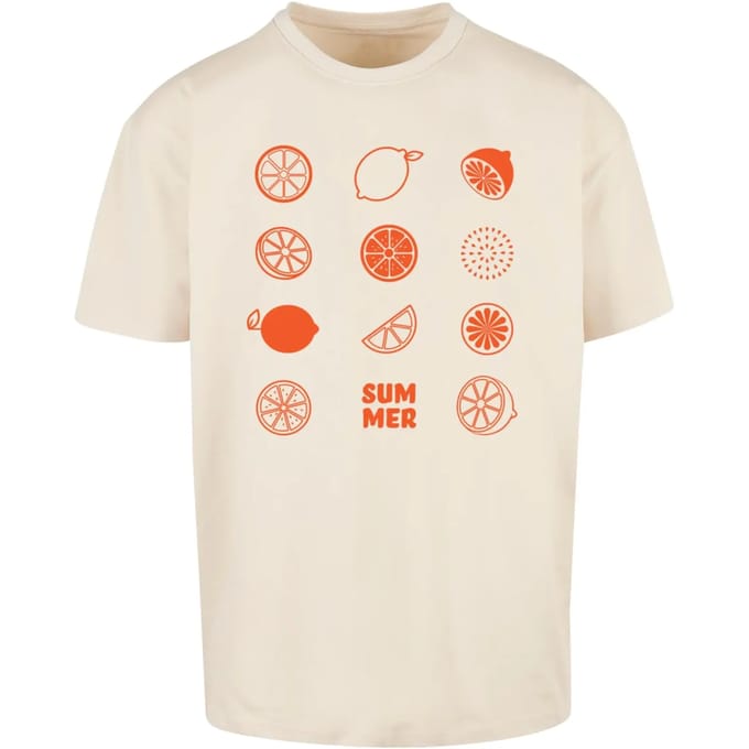 Oversized T-shirt Merchcode Summer Citrus