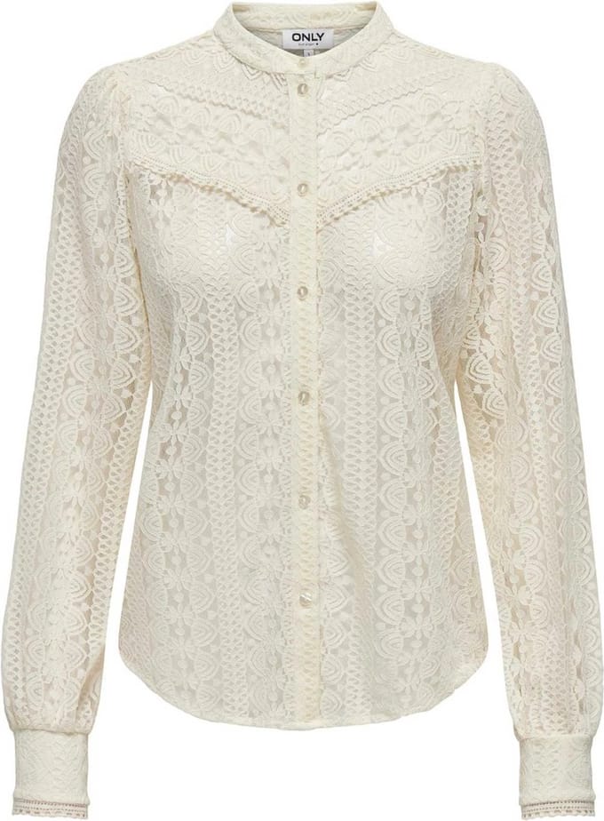 ONLY - ONLREBA LACE L/S SHIRT JRS NOOS - Dames - Blouses