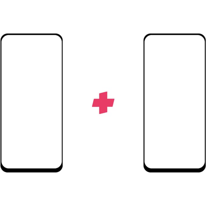 DuoPack: OPPO A74 5G screenprotector gehard glas Edge to Edge